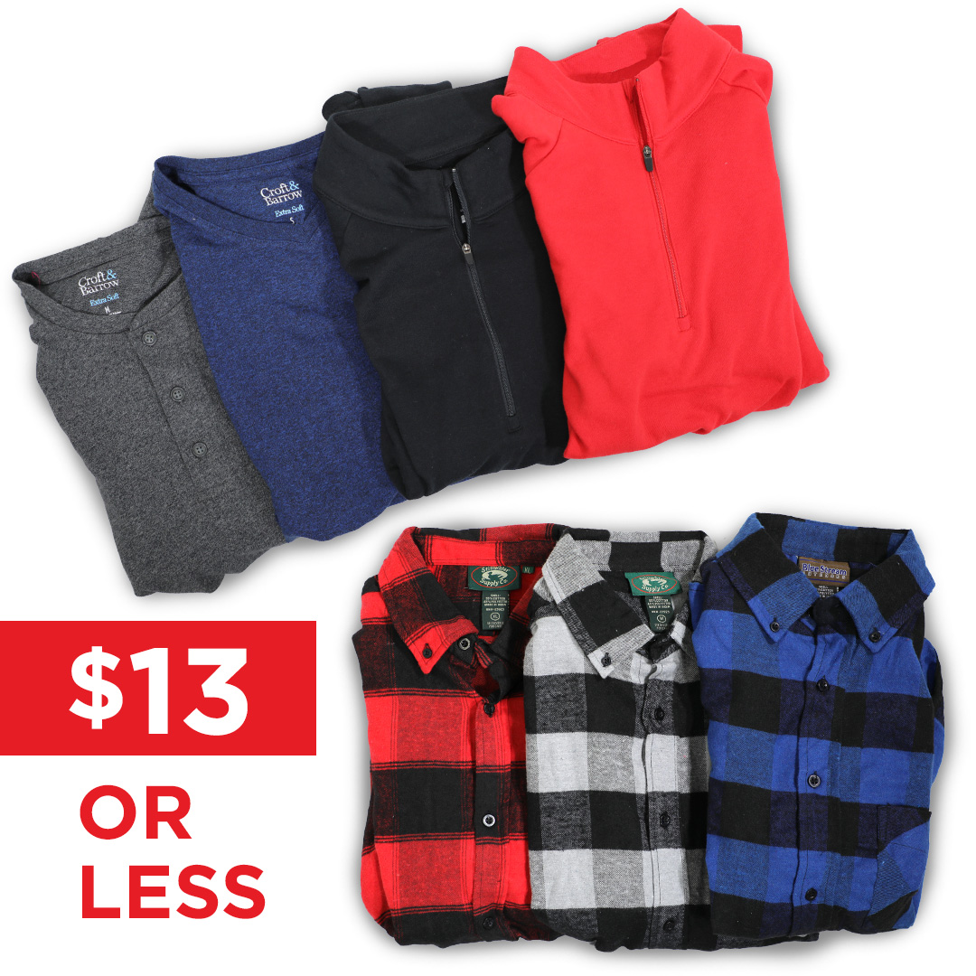 Men's clothing $13 or less